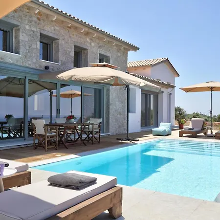Tsakmakis - Luxury - Panoramic Sea View Lefkada Villa Tsoukaládhes