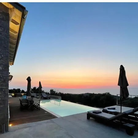 Tsakmakis - Luxury - Panoramic Sea View Lefkada Villa Tsoukaládhes